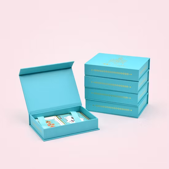 Boîtes-cadeau magnétiques pliantes de luxe d'emballage rigide dur de papier recyclable de taille faite sur commande